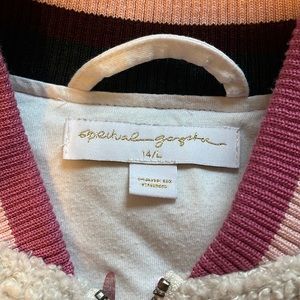 Spiritual gangster lightning bolt jacket size 14(just took tags off)(never worn)